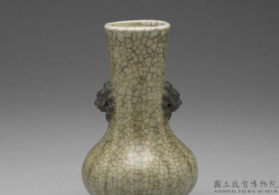 图片[3]-Vase with animal-shaped handles in green glaze, Qing dynasty (1644-1911)-China Archive